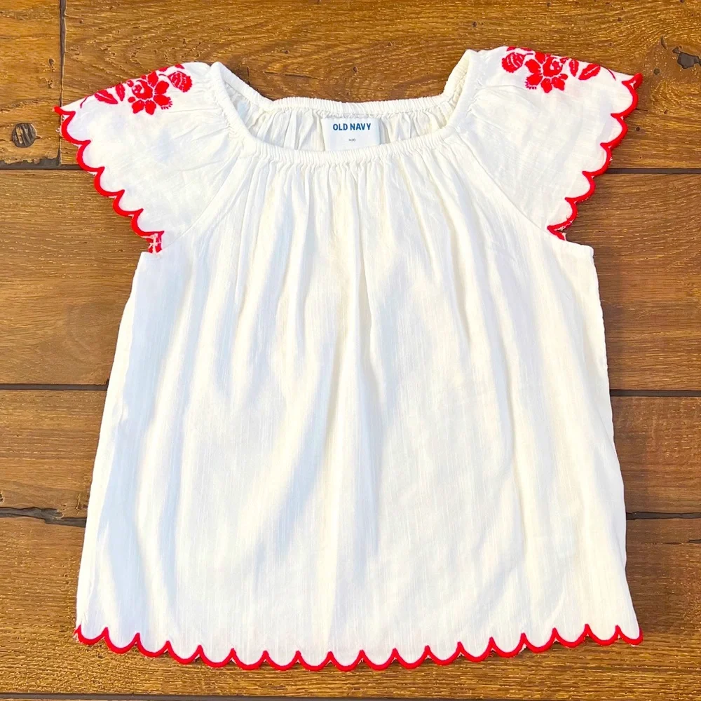 NWOT Old Navy Embroidered Top